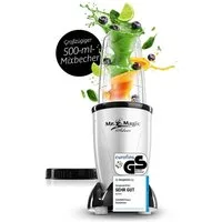 GOURMETmaxx Standmixer Smoothie Maker & Standmixer 4tlg. Set - 400W, Elektrischer Mini-Mixer 500ml mit 8 Funktionen