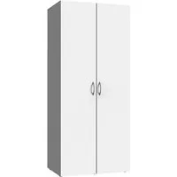 Lomadox Mehrzweckschrank MIAMI-43 weiß, 5 Einlegeböden, ca. 70/185/40 cm