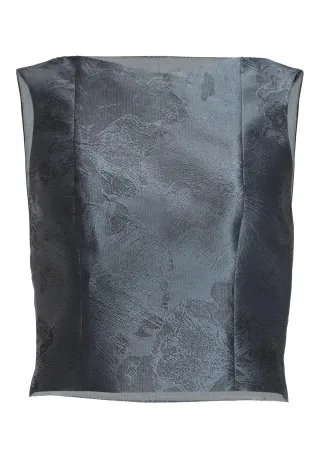 SWING - Oberteil aus floralem Jacquard mit V-Ausschnitt ice blue - Gr. - 38