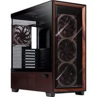 Flux Pro Noctua Edition, Tower-Gehäuse schwarz/holz, inkl. NA-FH1 Lüfter-Hub
