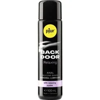 pjur Analgleitgel BACK DOOR Relaxing Silicone Anal Glide, - Maximum Relaxing, Flasche mit 100ml, lang anhaltendes Anal-Gleitgel mit Jojoba-Extrakten