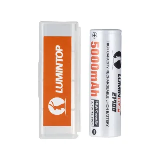 2Pcs Lumintop 21700 Flat-top Battery 5000mAh High Capacity Rechargeable Li-ion Cell 3.7V/18.5Wh Flashlight RC Home Tools