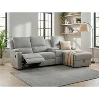 OTTO home Ecksofa NAPORI Struktur, Multimediasofa, 3er Kinosessel XXL, L-Form, Kinosofa mit Relaxfunktion, Getränkehalter, Staufach und Staukasten