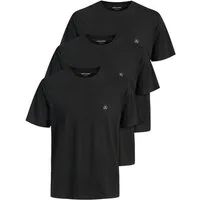 Jack & Jones Print-Shirt 3er Pack JXJ TEE (3-tlg) (3 Stück) etwas länger geschnitten, nicht zu kurz