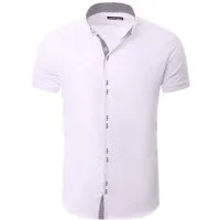 Reslad Kurzarmhemd Reslad Hemd Herren Kurzarm RS-7035 (Kurzarmhemd) Freizeithemd Business Hemden Sommerhemd Bügelleicht