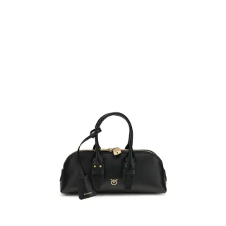 PINKO schwarze Kalbsleder Bos Taurus Handtasche