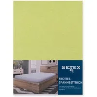 SETEX Spannbettlaken Frottee, Frottee, Gummizug: rundum, (1 Stück), uni, Frottee