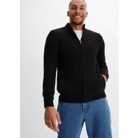 bonprix Strickjacke mit Stehkragen, Regular Fit, aus Polyacryl, mit Reißverschluss