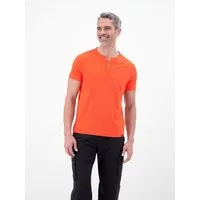 LERROS Kurzarmshirt mit Serafino-Kragen