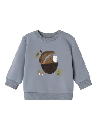 NAME IT - NBMOFUN LS SWEAT BOX BRU - Gr. - 56