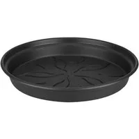 Elho Blumentopfuntersetzer Untersetzer Green Basics 29 schwarz 6990422943300, Frostbeständig & UV-beständig