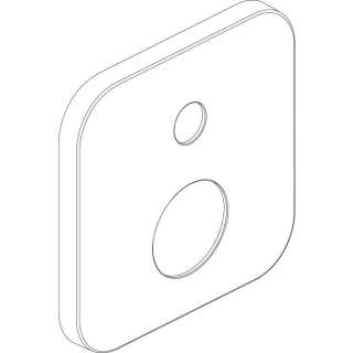 Ideal Standard Rosette, f.Badearmatur UP, 165x165mm, F961114AA Chrom