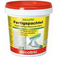decotric® Spachtelmasse decofill Fertigspachtel Wand und Decke für Innen Spachtel 1 kg