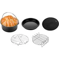 Youyijia Küchenmaschinen Zubehör-Set 7in Zubehör Heißluftfritteuse Universal Friteusen Zubehörset
