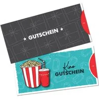itenga Geschenkkarte itenga Geschenkgutschein handgezeichneter Look - Motiv KINO Postkarte