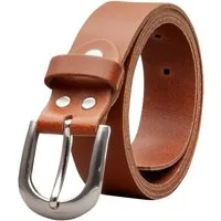 COLOGNEBELT Ledergürtel OM38-SL-Cognac MADE IN GERMANY, Cognac Kürzbar, 100 % Echtleder, Unisex
