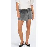 ONLY Jeansshorts ONLLESLY REG LB DNM SKORT BJ NOOS Baumwolle, Regular Waist, Hosenrock