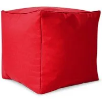 Green Bean Sitzsack Sitzsack-Hocker Pouf Cube 40x40x40cm (Hocker 40x40x40cm mit EPS-Perlen Füllung, Fußhocker Fußkissen Sitz-Pouf für Sitzsäcke), Bodenkissen für Kinder und Erwachsene - Sitzkissen Sitzhocker