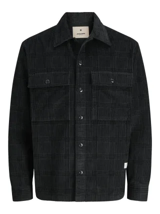 JACK&JONES - JPRBLUWILL CORDUROY L/S OVERSHIRT SN volcanic ash - Gr. - M