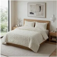 Sitheim-Europe Bettwäsche Teddy Faux Fur Syon, Mikrofaser, 3 teilig, Knöpfe und Hotelverschluss