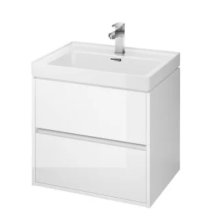Neuesbad Serie 300 Waschtischunterschrank, B:594, T:447, H:533mm, weiss glänzend Lack 1S924-0031