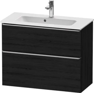 Duravit D-Neo Waschtischunterbau wandhängend Eiche Schwarz Matt 810x372x625 mm - DE4369070160000 DE4369070160000