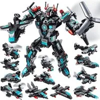 MOONTOY Roboter Bausteine 25in1 STEM Konstruktionsspielzeug 577 Teile Kinder Spielbausteine, (25in1 Roboter Bausteine STEM Lernspielzeug mit 577 Teilen für Kinder, 577 St., 577 Klemmbausteine für 25 Modelle mit Roboter und Fahrzeugvarianten), 25 Mode