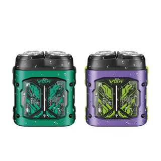 VGR V-344 Mini Shaver with LED Display Double Rotary Heads IPX6 Waterproof USB Charging Portable Travel Electric Razor f