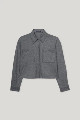 Luisa Cerano - Blusen / Hemden Weiblich dark grey melange - Gr. - 40