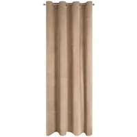 Design91 Vorhang Samtvorhänge 140x250 cm (1 St), Ösen, blickdicht, Samt, Wohnzimmer