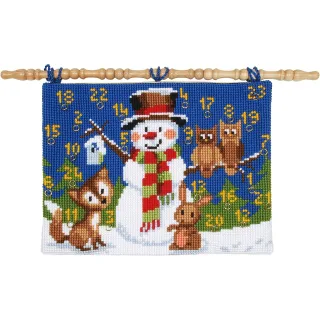 Adventskalender "Schneemann mit Waldtieren"