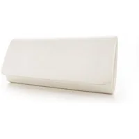 White Lady Clutch Romina ivory Satin - einfärbbare Brauttasche