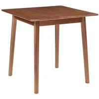 en.casa Esstisch, »Klijori« 75x75x74 cm quadratisch Holz Walnussoptik
