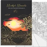 LEAF & GOLD Malvorlage Malbuch für Erwachsene zum Entspannen