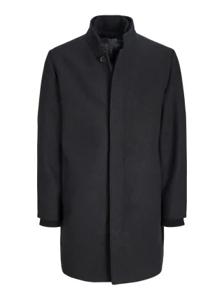 JACK&JONES - JJEMELTON WOOL BLEND COAT AW26 SN Dark Grey - Gr. - M