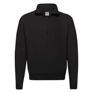 Fruit of the Loom - "Classic" Sweatshirt Reißverschluss für Herren (Schwarz)