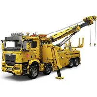 Mould King 17028 Abschlepp-LKW Gelb Konstruktions-Spielset, (4883 St)