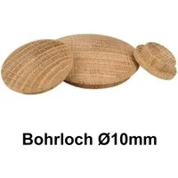 Prima-Online Abdeckkappe Holzabdeckkappen Holz Abdeckkappen Eiche [10-35mm] Bohrloch
