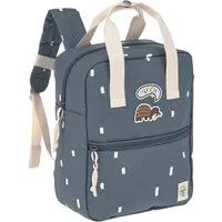 LÄSSIG Kinderrucksack Happy Prints, Mini Square Backpack, Midnight Blue