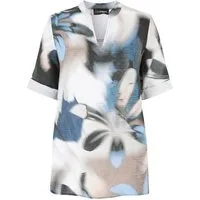 Doris Streich Klassische Bluse mit floralem Print
