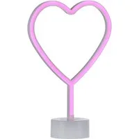 JUST LIGHT LED Wandleuchte NEON-HERZ, LED fest integriert, Warmweiß