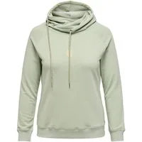 ONLY CARMAKOMA Kapuzensweatshirt CARMADDIE L/S HOODIE SWT JRS mit Glitzerstickerei