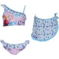 Disney Frozen Badeslip Kinder Bikini mit Sarong Badebekleidung & Strandoutfit Sommer