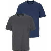 Man's World Rundhalsshirt (2er-Pack) Kurzarm, Basic-Stil, aus Baumwollmischung, 2er-Pack