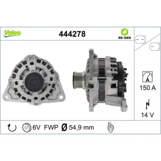Valeo Lichtmaschine Iveco Daily 6 444278