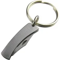 Munkees Universalmesser Mikro Messer mit Schlüsselring, ultrakompakt, Edelstahl, (Einzelartikel, 1 St), klappbar, ultrakompakt, Schlüsselring