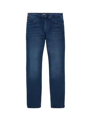 Tom Tailor - TTJOSH REGULAR SLIM Jeans mid stone blue black denim - Gr. - 32