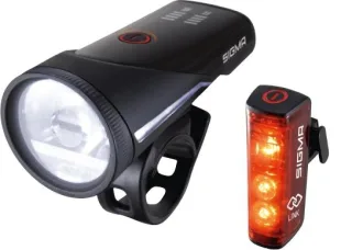 Sigma Set Aura 100 Lux USB Akku-Scheinwerfer mit K~ & Blaze Link schwarz/rot