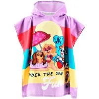 PAW PATROL Strandtücher PAW PATROL Kinder Badeponcho mit Kapuze Mädchen Lila
