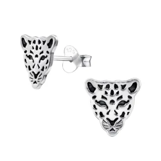Tiger Ohrringe aus 925 Silber